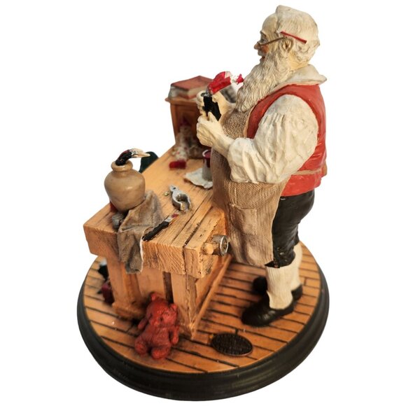 Rockwell Heirloom Santa's Workshop by Rhodes Studios Retired 1990 No Box - Picture 8 of 11